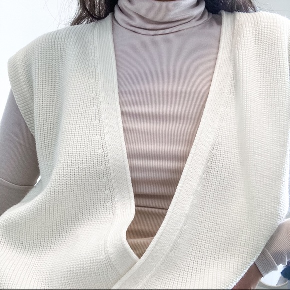 Vintage Cream off white Vest - Picture 4 of 4